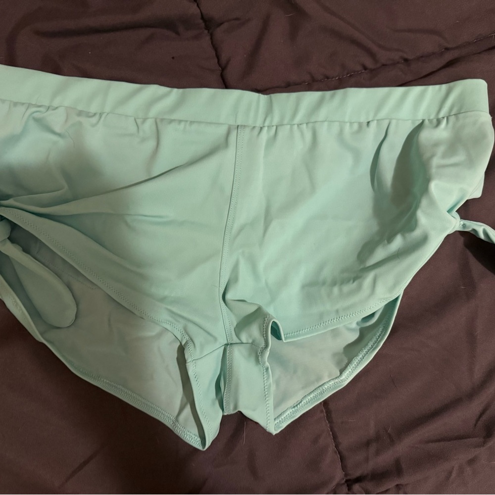 Victoria's Secret Women's Swim Swimsuit Set Aqua Halter Top Shorts - Picture 6 of 7